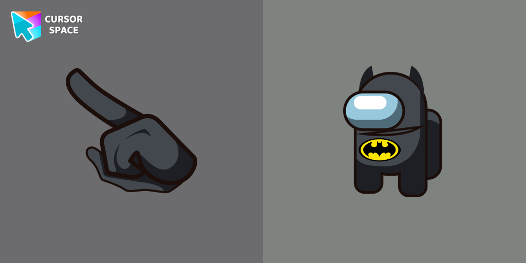 Custom Cursor Among Us Batman Character